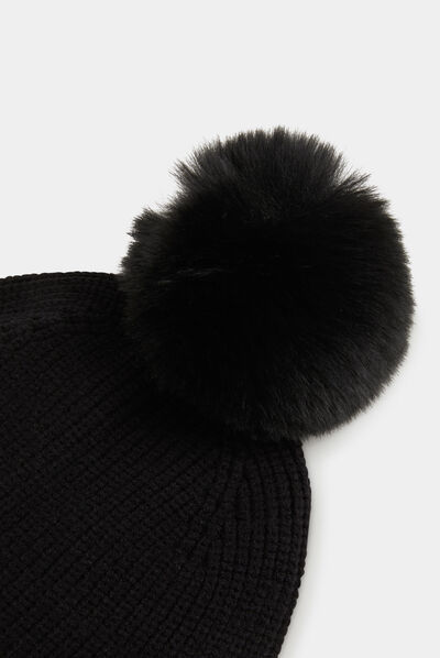 Bonnet femme perles Noir Femme  Echarpes, gants, bonnets Camaieu ⋆  Sanantoniosurface
