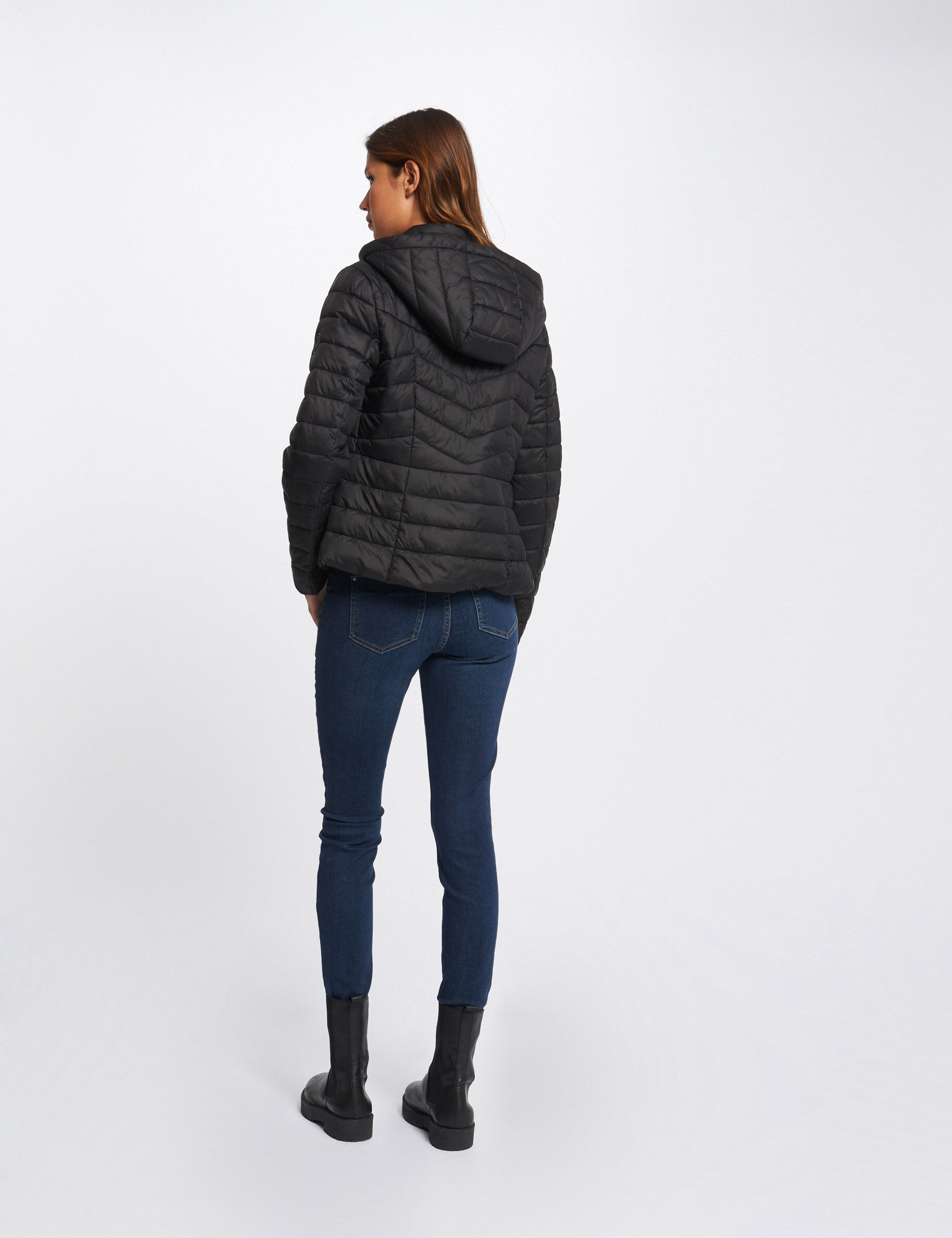 Doudoune femme jean sale