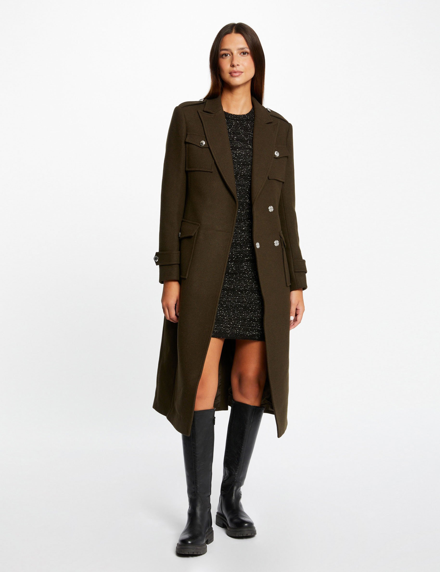 Manteau femme vert best sale