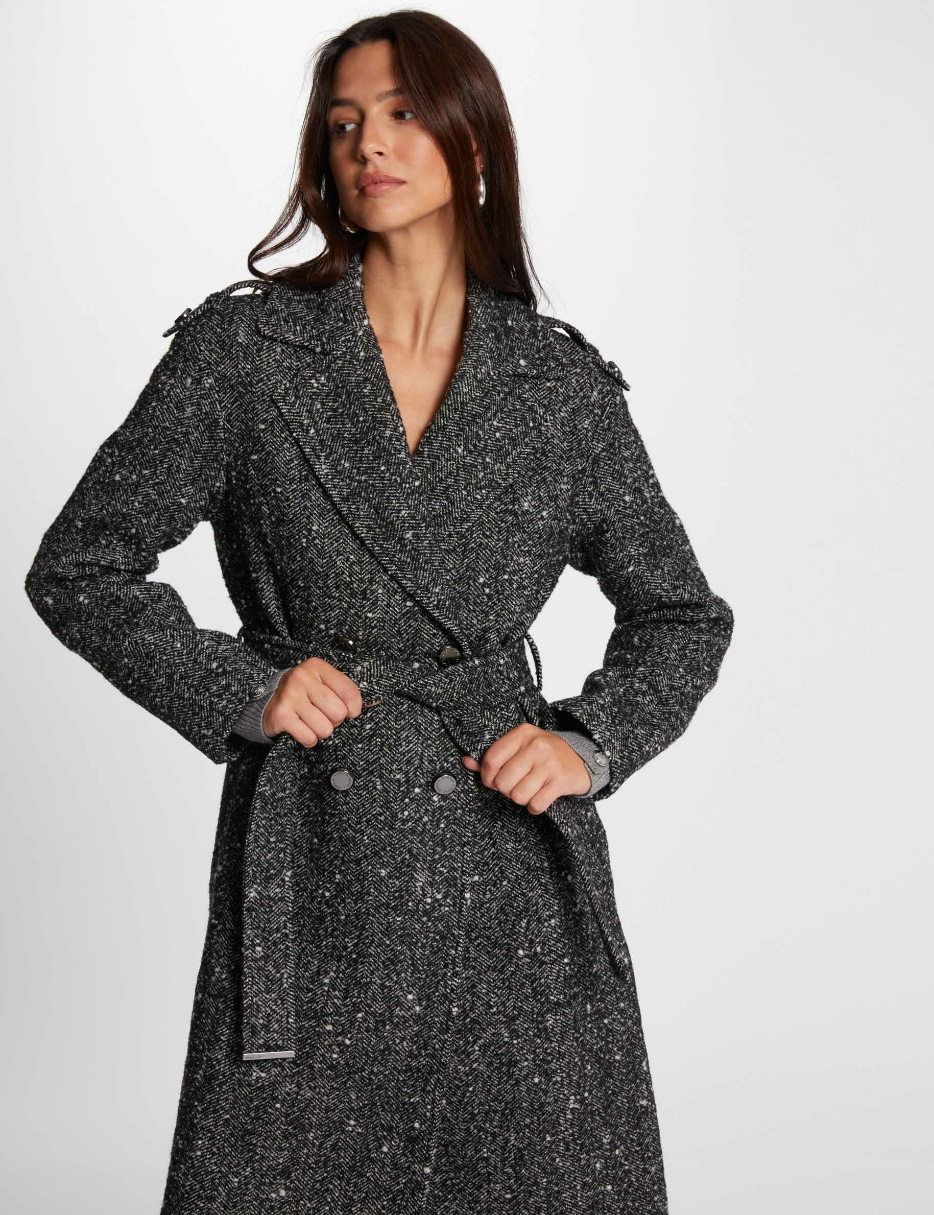 Manteau femme imprimé sale