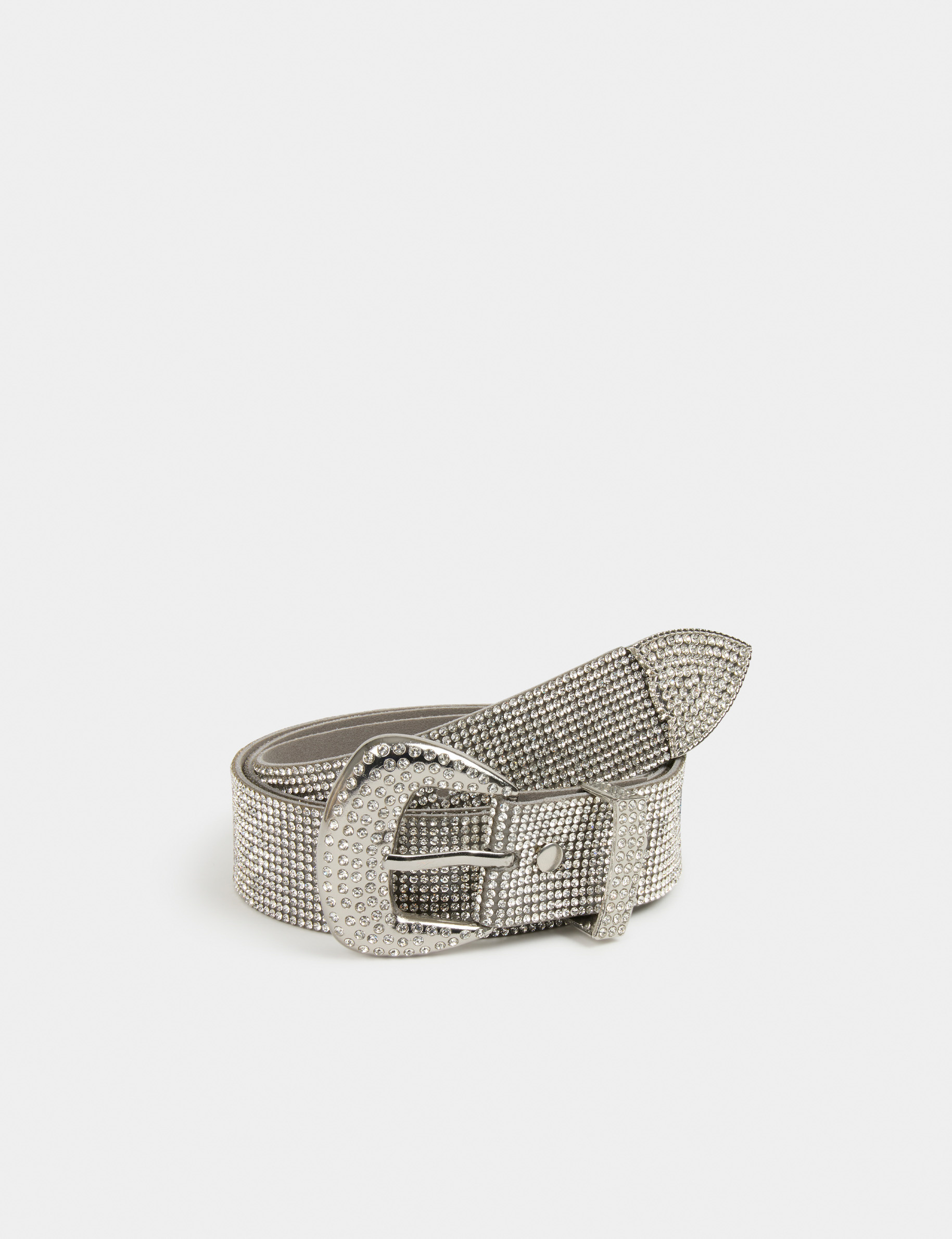 Ceinture argentée strass hotsell