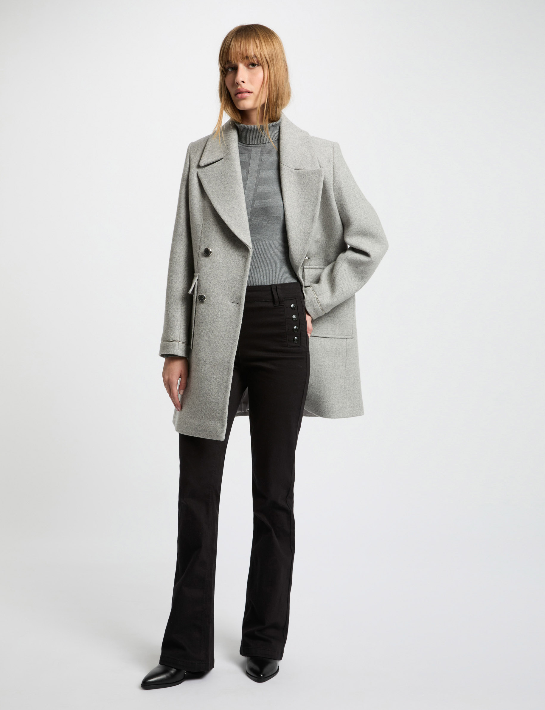 Manteau femme gris best sale