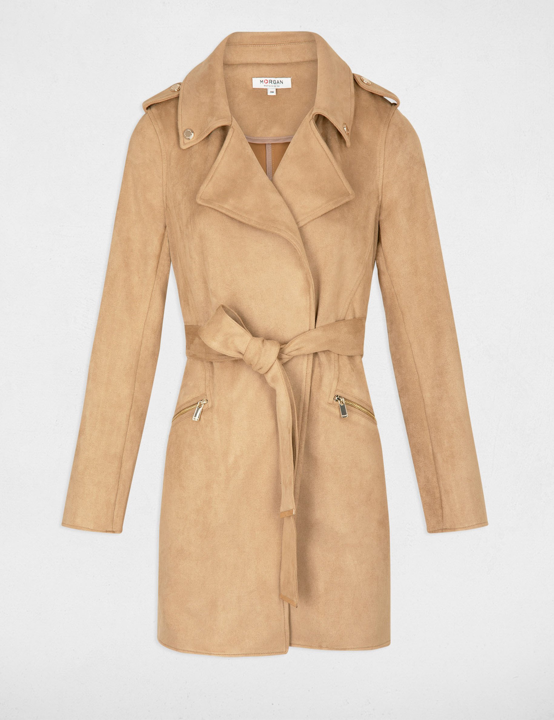 Manteau femme beige camel sale